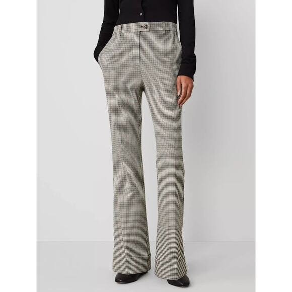 NWT Ann Taylor Houndstooth Wide Leg Trouser - Picture 1 of 6